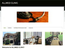 Tablet Screenshot of allmed-clinic.com